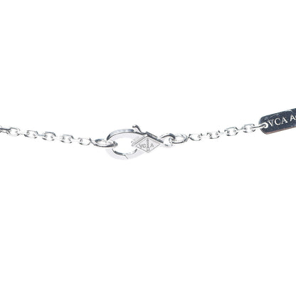 Van Cleef & Arpels 18K White Gold Diamond Small Frivole Pendant Necklace 4 of 6