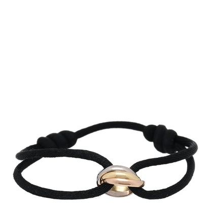 Cartier 18k Pink Yellow White Gold Trinity Adjustable Cord Bracelet Black 1 of 3