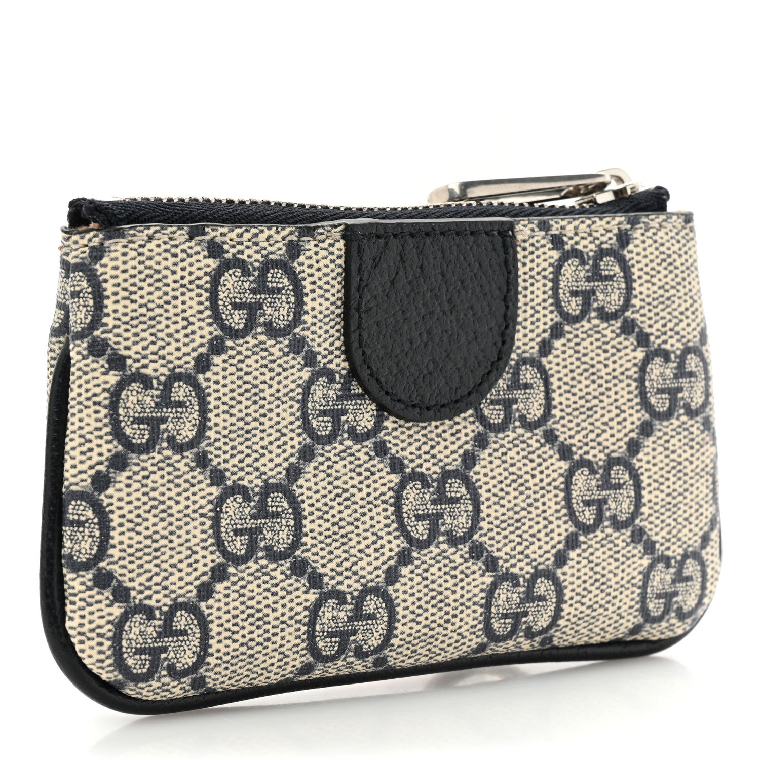 Gucci GG Supreme Monogram Web Ophidia Key Case Beige Blue 3 of 12
