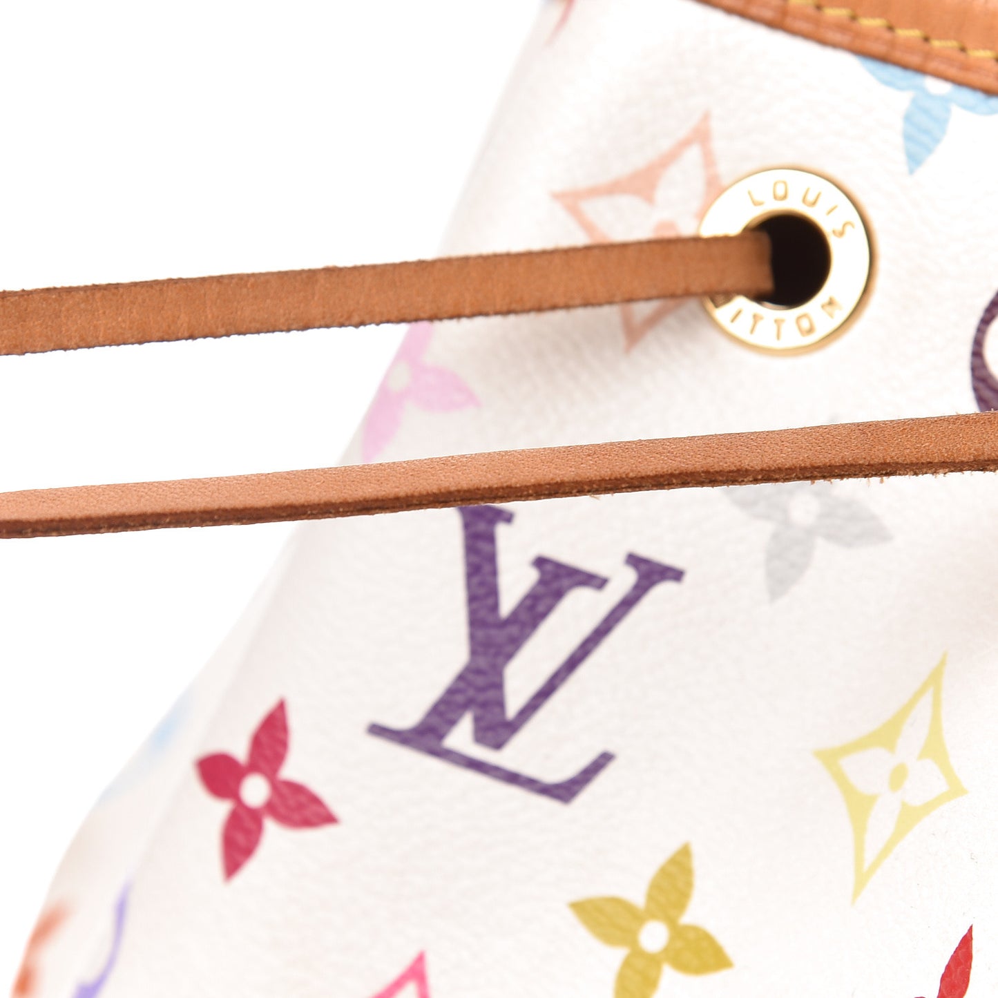 Monogram Multicolor Petit Noe White