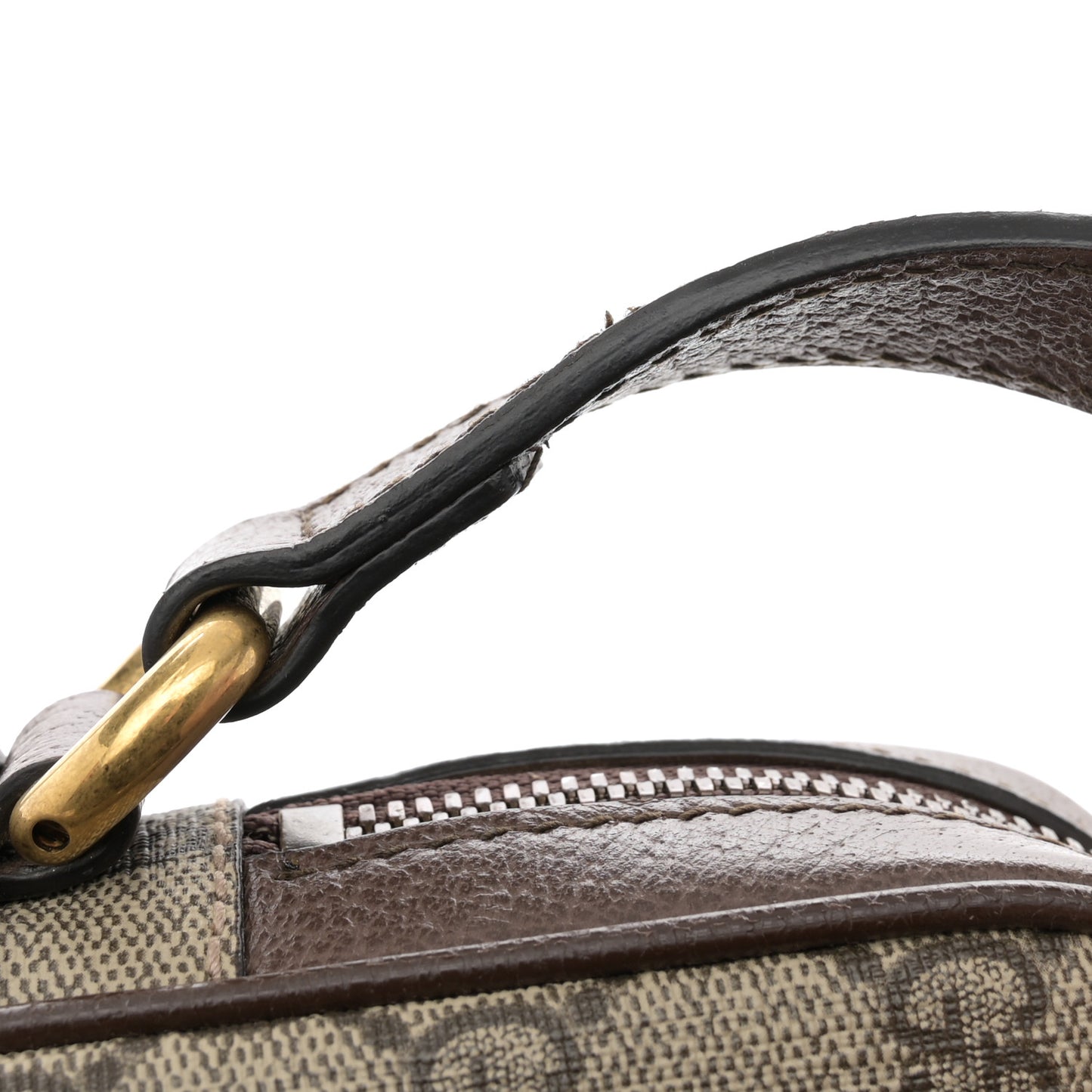 GG Supreme Monogram Web Small Ophidia Messenger Bag Brown