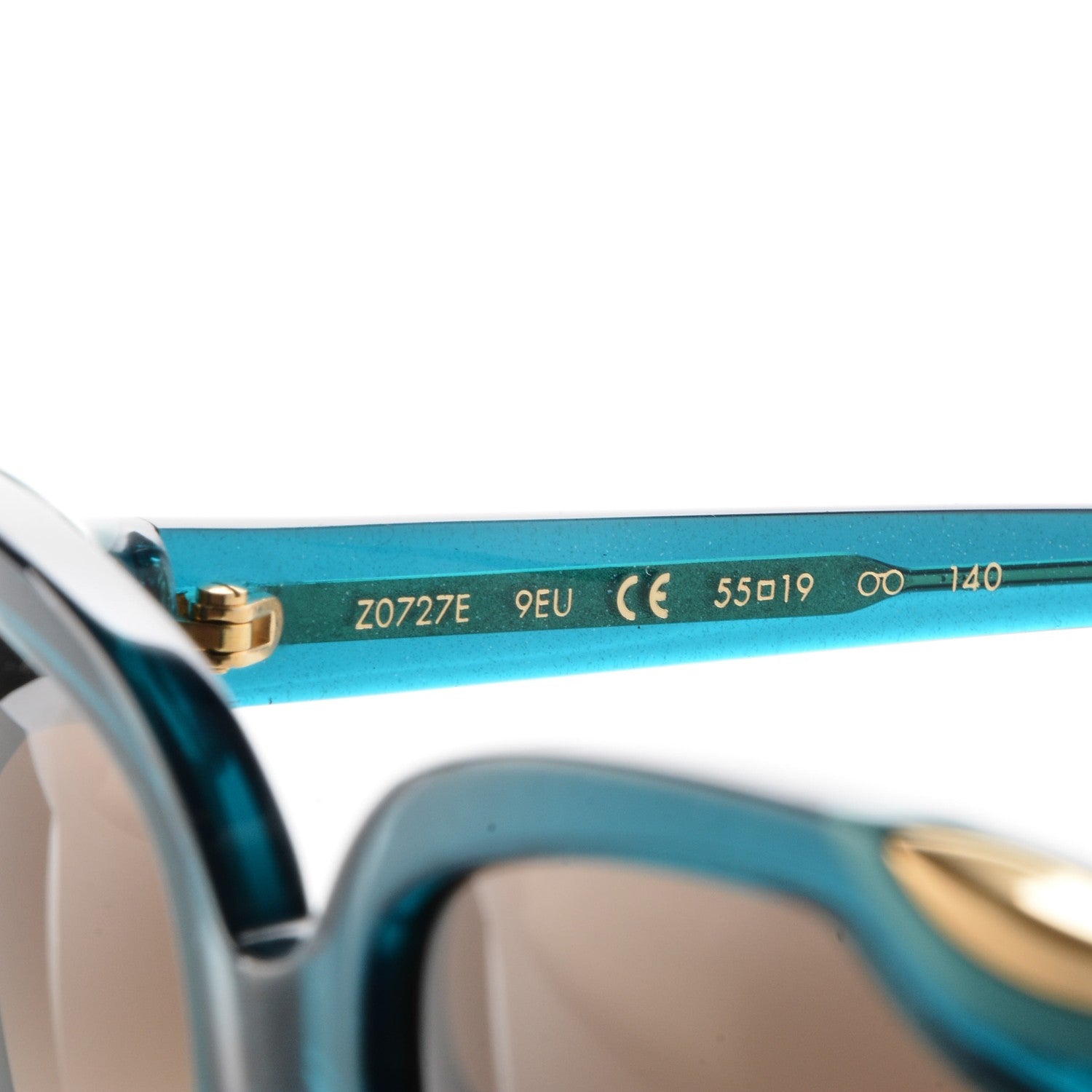 Louis Vuitton Ivy Cat Sunglasses Z0727E Petrole Blue 7 of 8