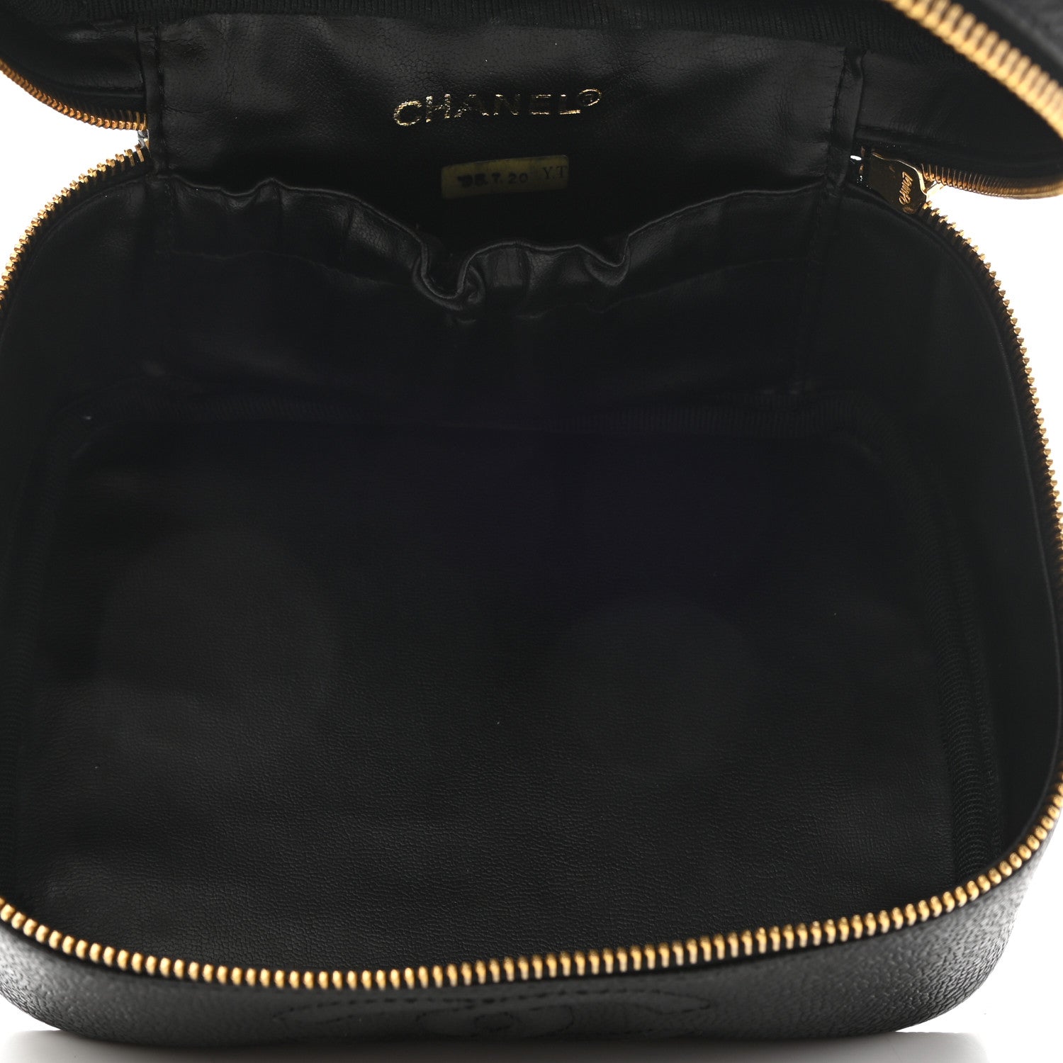 Chanel Caviar CC Vanity Cosmetic Case Black 4 of 7