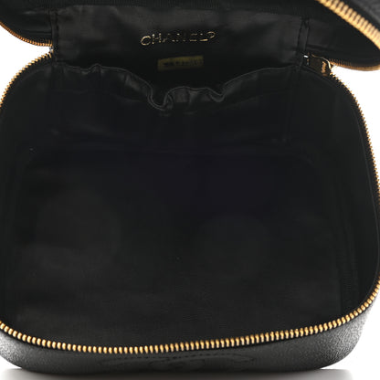 Chanel Caviar CC Vanity Cosmetic Case Black 4 of 7