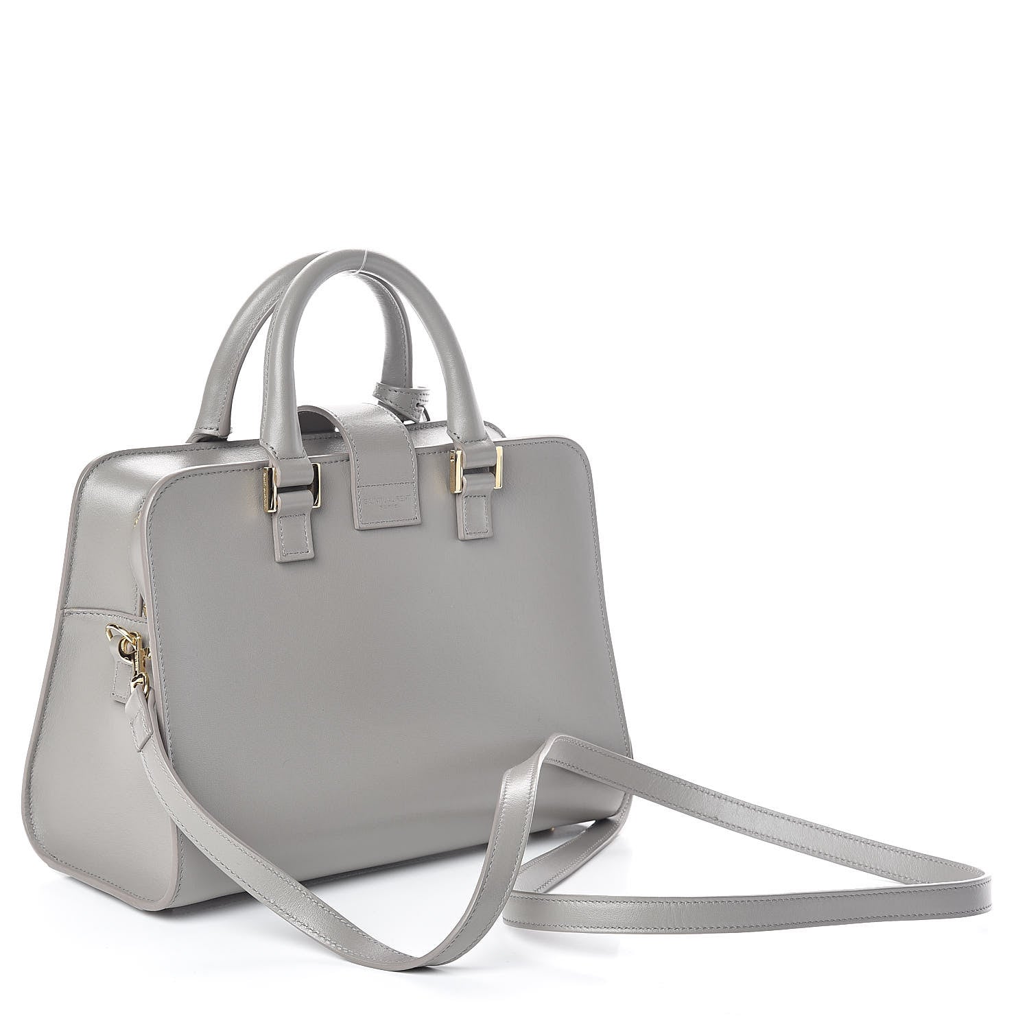 Saint Laurent Calfskin Monogram Baby Cabas Fog 3 of 9