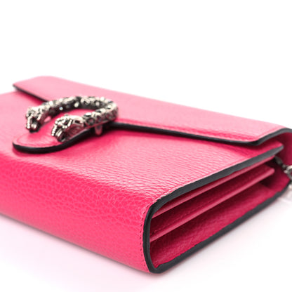 Gucci Dollar Calfskin Crystal Mini Dionysus Chain Wallet Box Pink 9 of 9