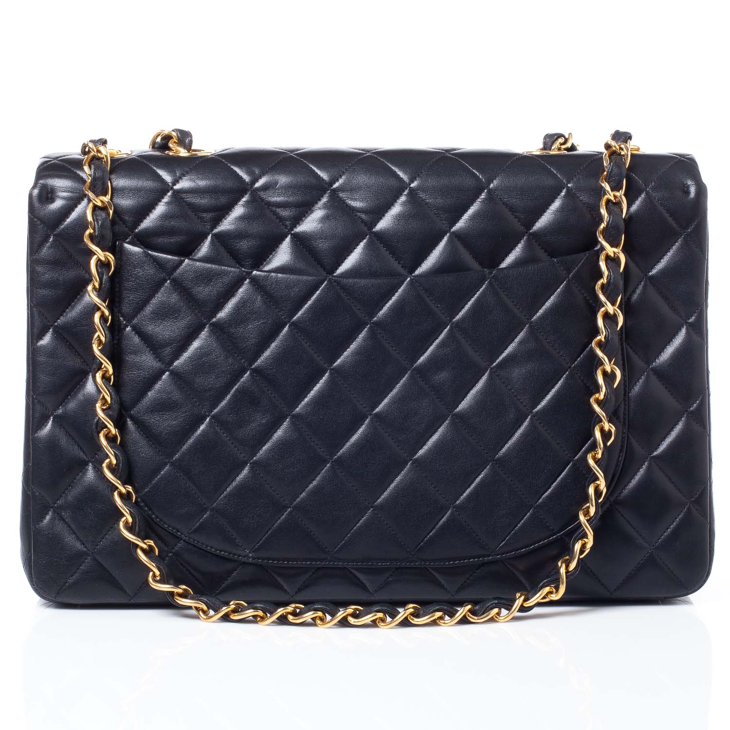 Chanel Lambskin XL Jumbo Flap Black 5 of 9