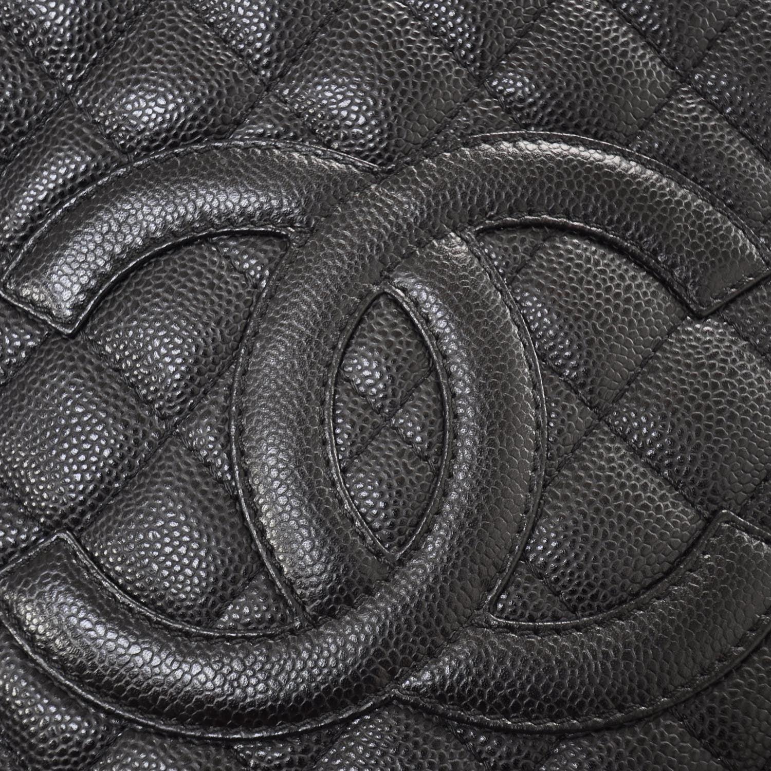 Chanel Caviar Quilted Grand Shopping Tote GST Black 8 of 8