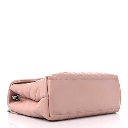 Saint Laurent Calfskin Y Quilted Monogram Small Loulou Chain Satchel Rose Antic 4 of 14