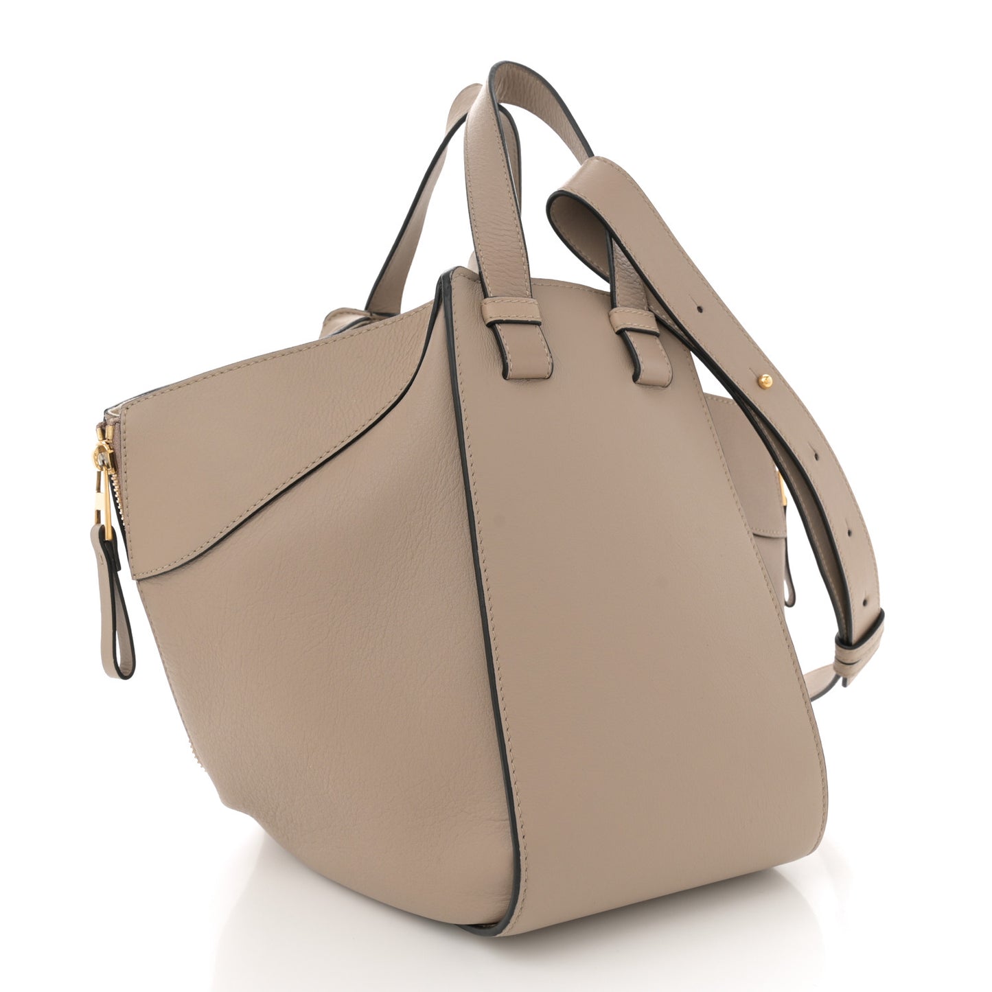 Calfskin Small Hammock Shoulder Bag Sand