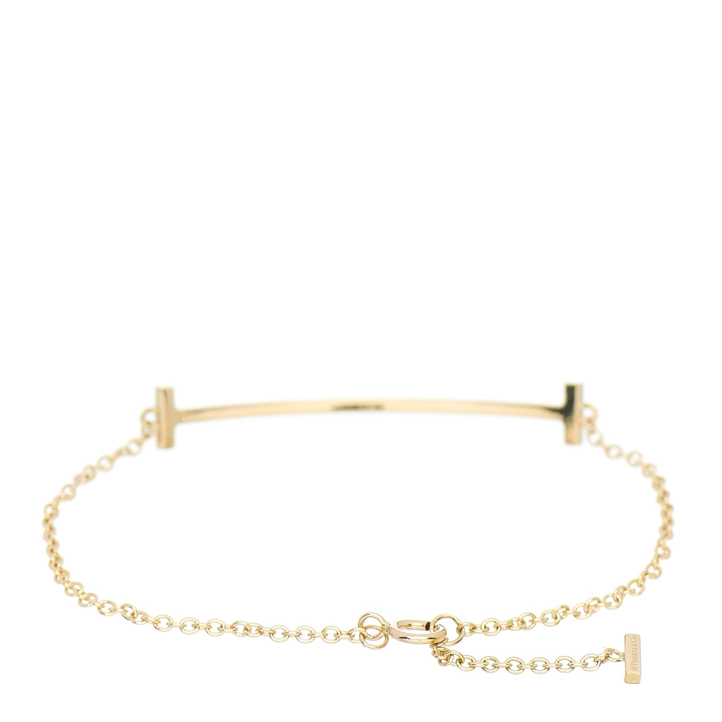 18K Yellow Gold T Smile Bracelet