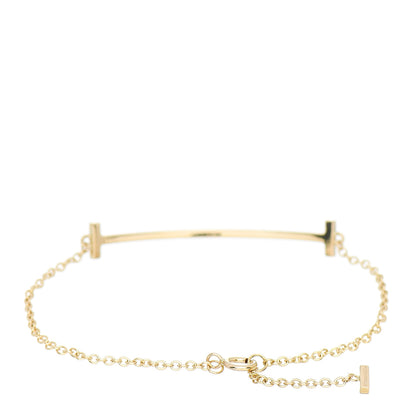 Tiffany 18K Yellow Gold T Smile Bracelet 2 of 4