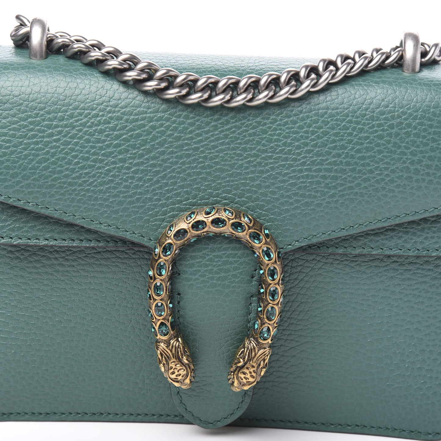 Calfskin Mini Dionysus Shoulder Bag Emerald