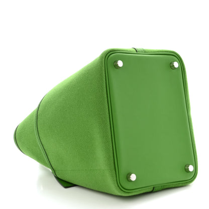 Hermes Toile Goeland Swift Cargo Picotin Lock 18 Vert Yucca 4 of 10