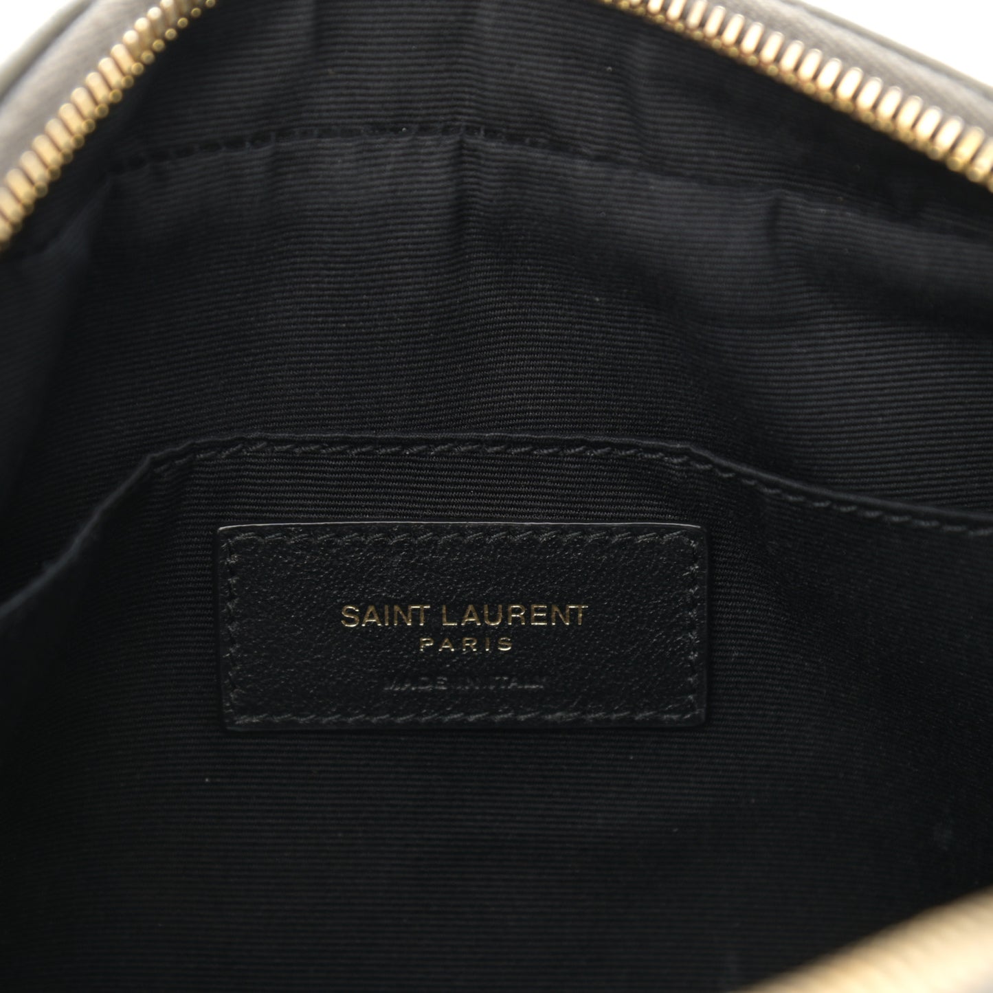Calfskin Matelasse Monogram Lou Camera Bag Grey Kaki