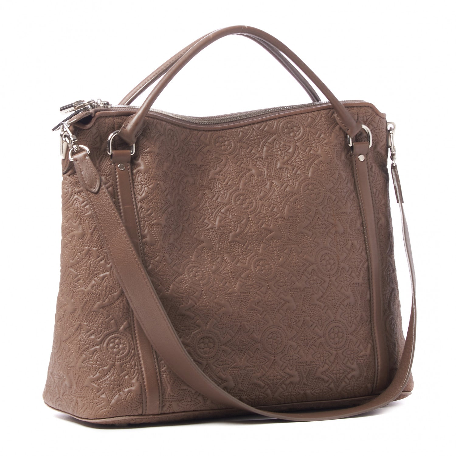Louis Vuitton Monogram Lambskin Antheia IXIA MM Olive 2 of 7