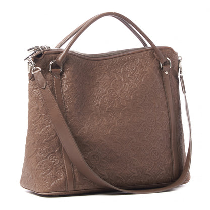 Louis Vuitton Monogram Lambskin Antheia IXIA MM Olive 2 of 7