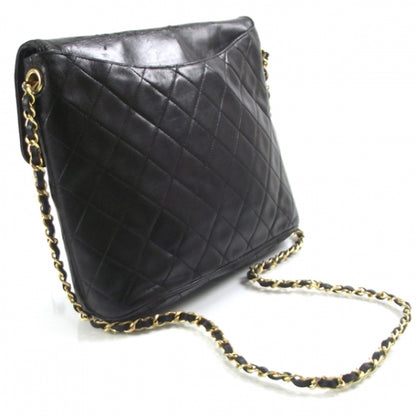Chanel Vintage Lambskin Cross Body Flap Bag Black 3 of 13