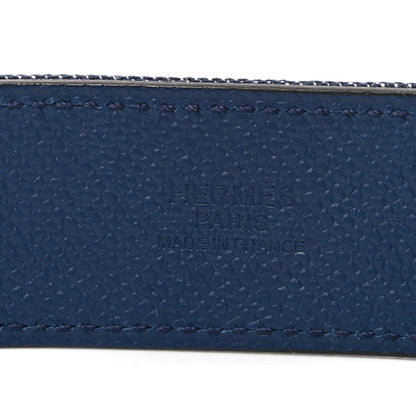 Hermes Denim Epsom 32mm Collier De Chein 75 30 Belt Bleu Indigo White Bleu Navy 3 of 3
