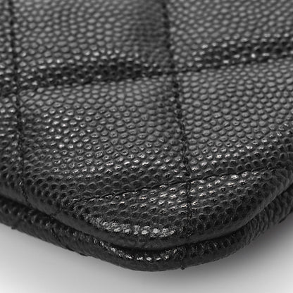 Chanel Caviar Quilted Small Cosmetic Case Black 9 of 10