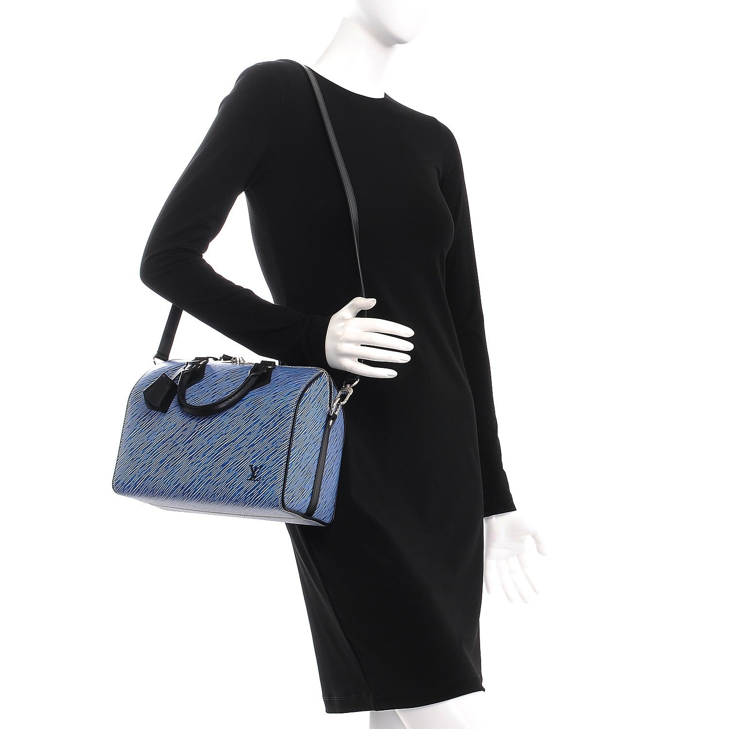Louis Vuitton Epi Speedy Bandouliere 25 Denim Light 2 of 8