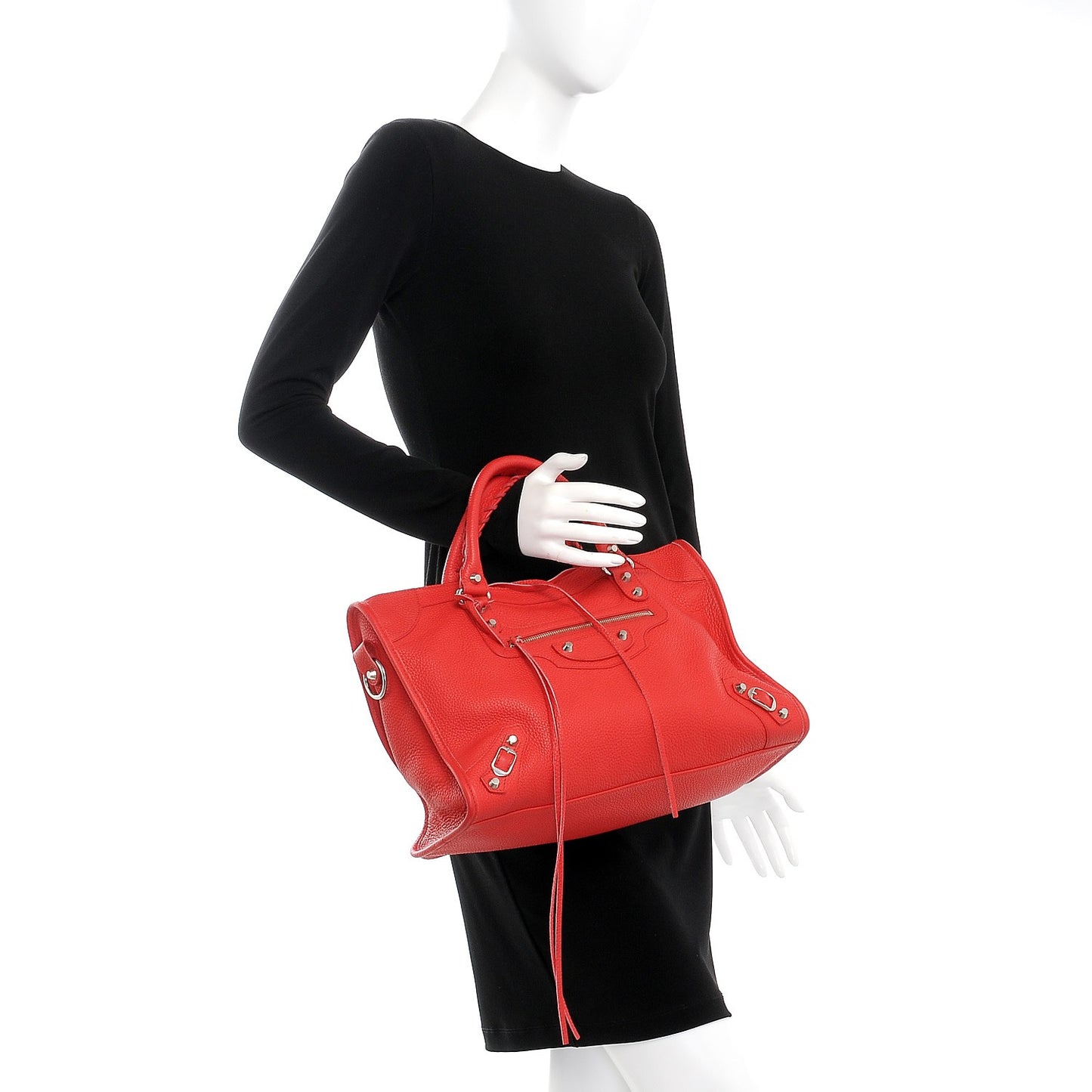 Vibrato Calfskin Classic Silver Hardware City Rouge Cerise
