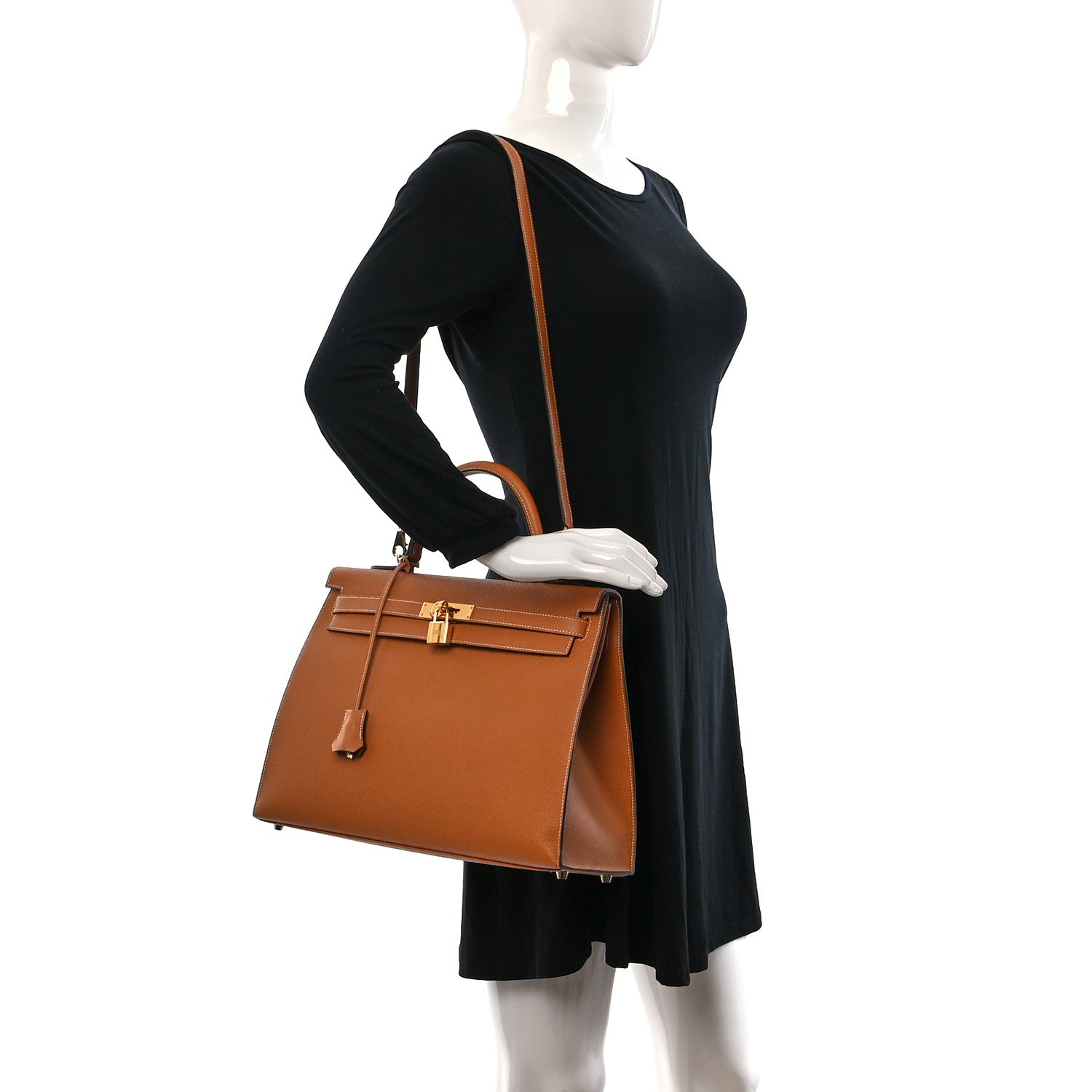 Hermes Epsom Kelly Sellier 35 Gold 2 of 11