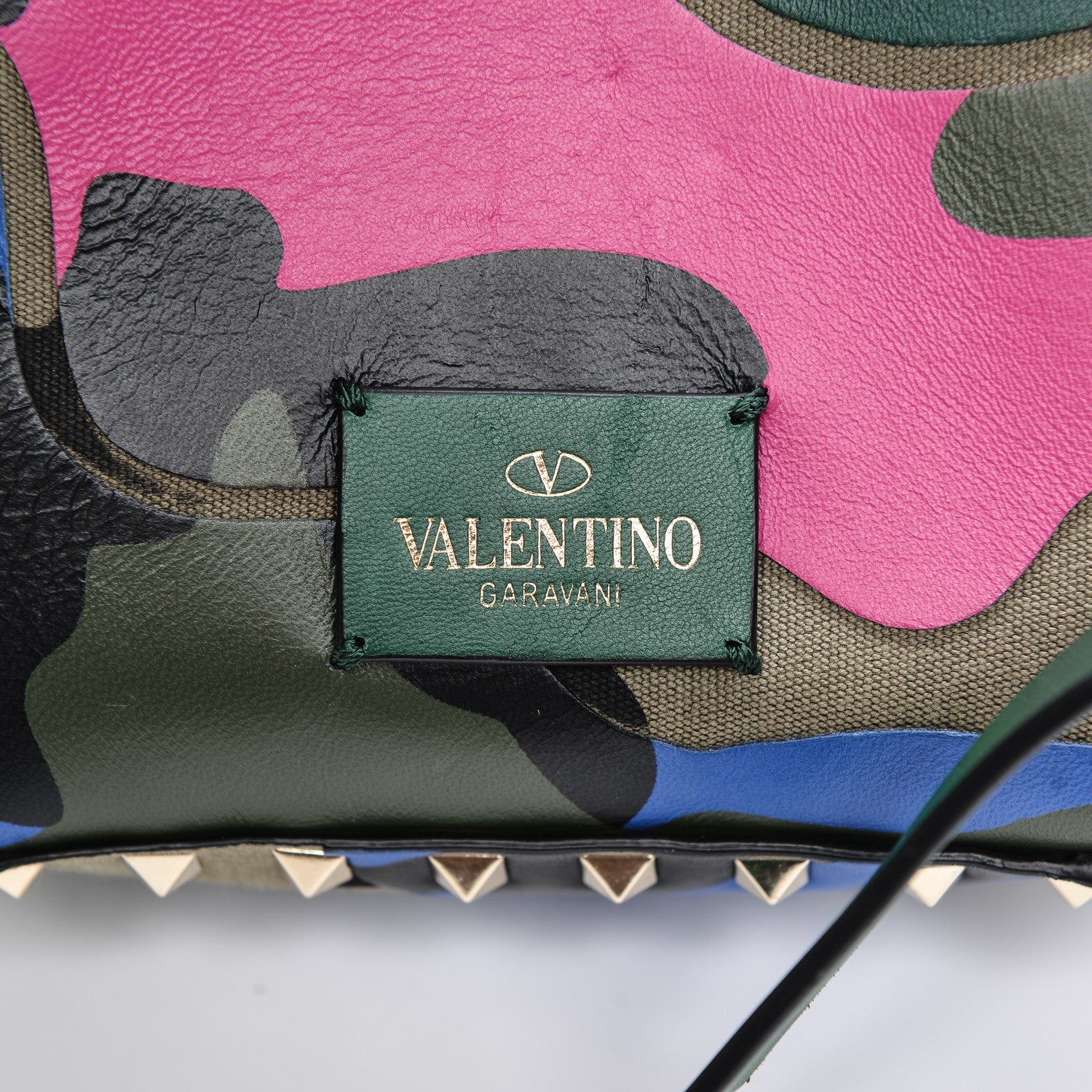 Valentino Garavani Nylon Calfskin Camouflage Mini Rockstud Backpack Multicolor 6 of 7