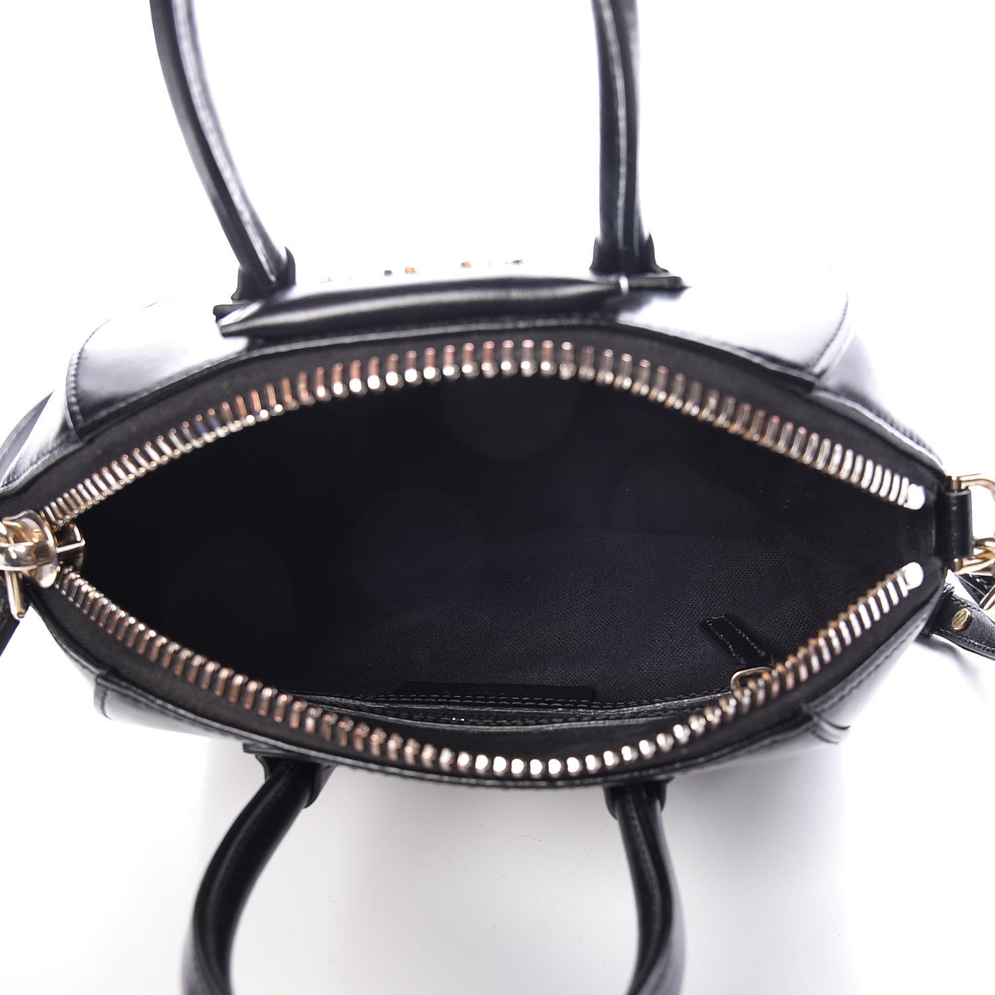 Shiny Lord Calfskin Mini Antigona Black