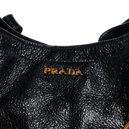 Prada Cervo Lux Chain Bag Nero Black 5 of 9