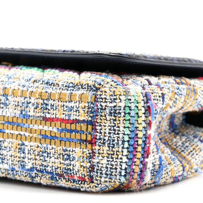 Chanel Tweed Snakeskin Quilted Medium CC Filigree Flap Multicolor 10 of 11