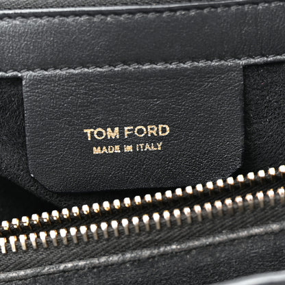 Tom Ford Smooth Calfskin Medium Icon Bag Black 7 of 17