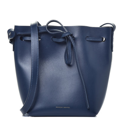 Mansur Gavriel Calfskin Mini Bucket Bag Blue 1 of 9