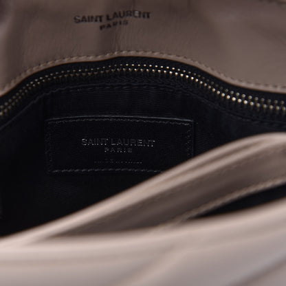 Saint Laurent Calfskin Y Quilted Monogram Toy Loulou Satchel Light Natural 8 of 11