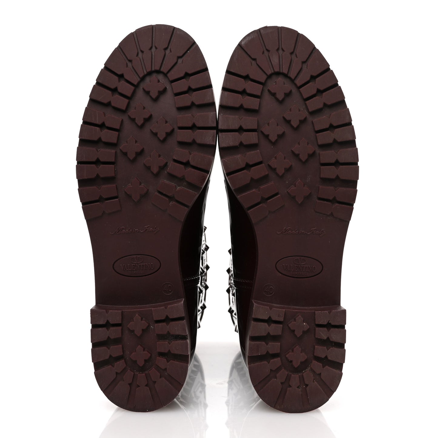 Rubber Rockstud Short Rainboots 40 Rubin