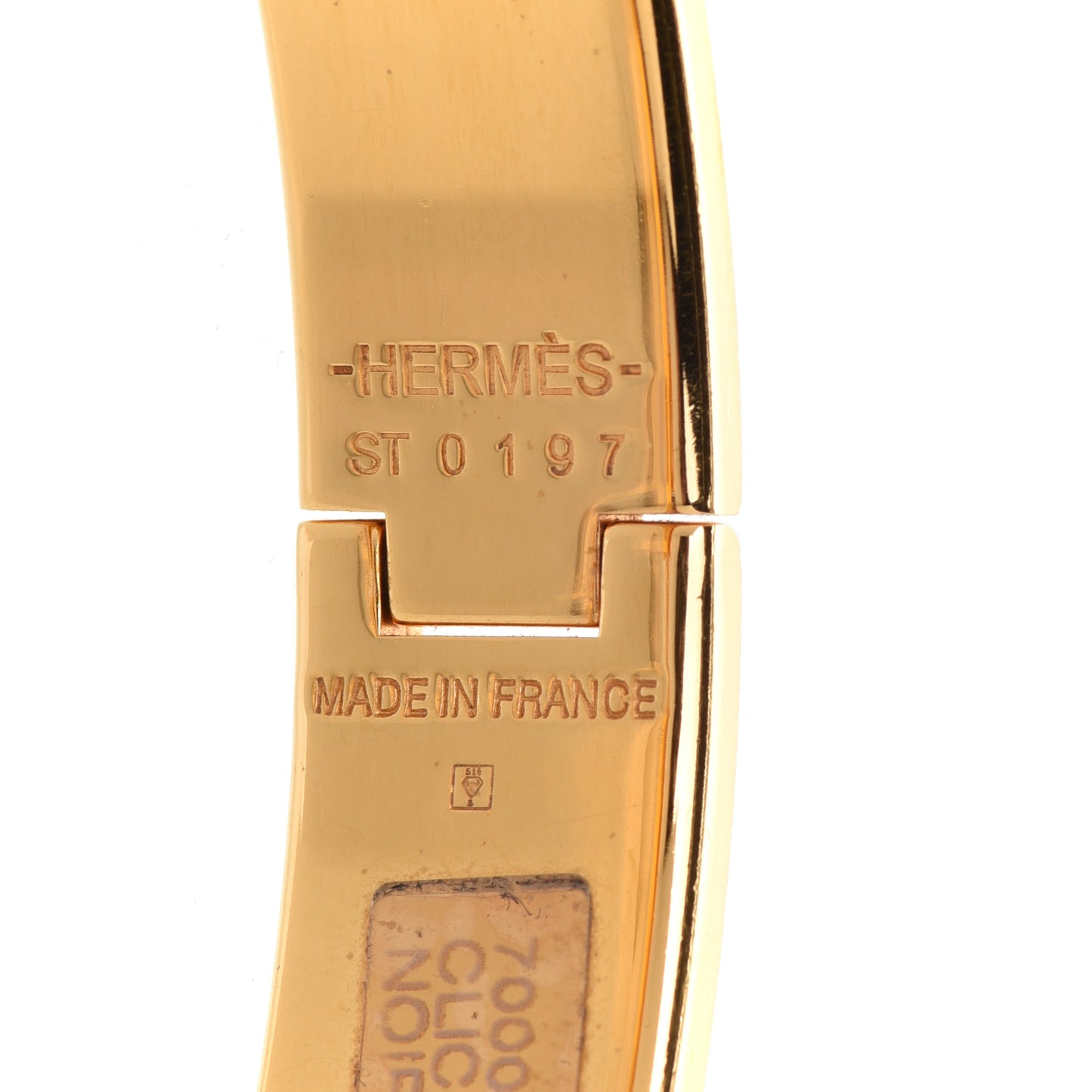 Enamel Narrow Clic Clac H Bracelet PM Black