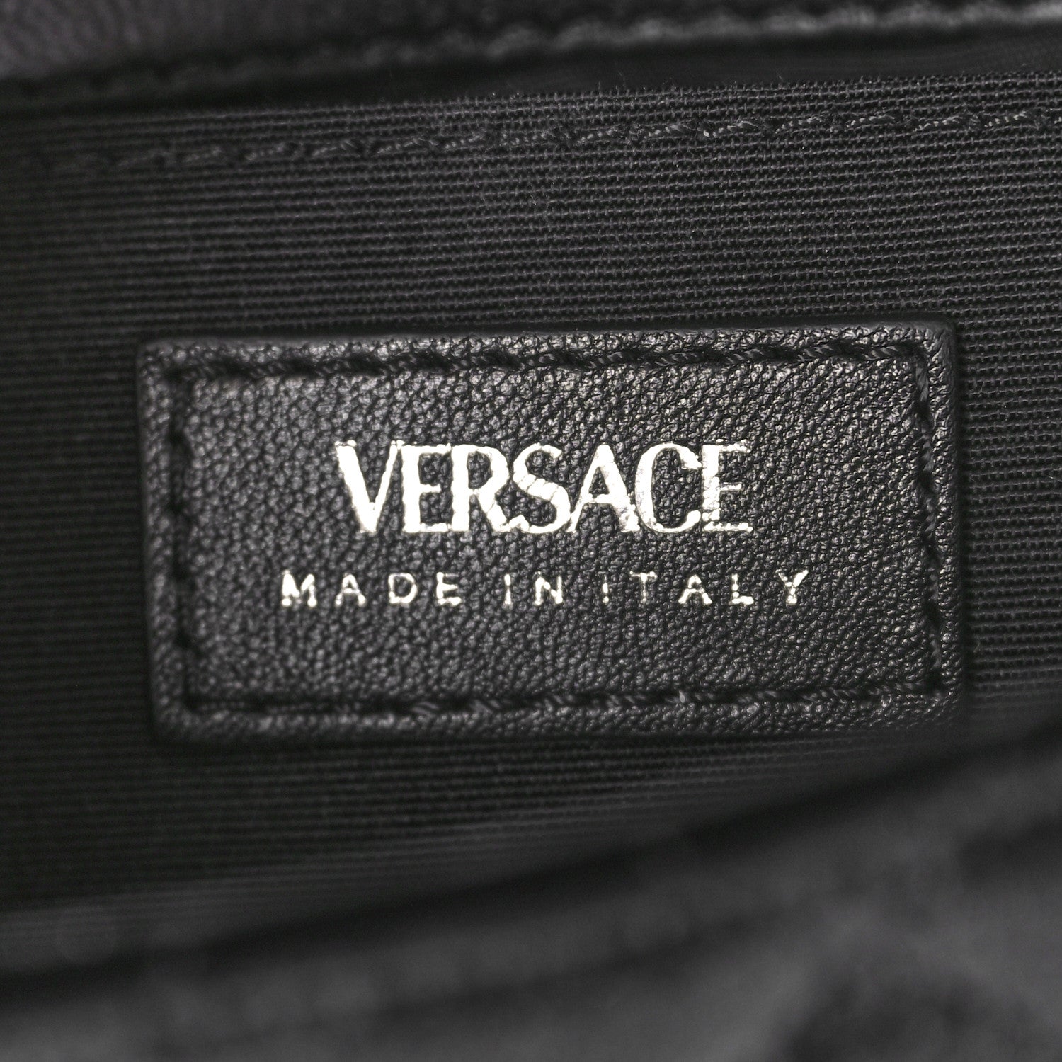 Versace Velvet Quilted Icon Crossbody Bag Black 6 of 11