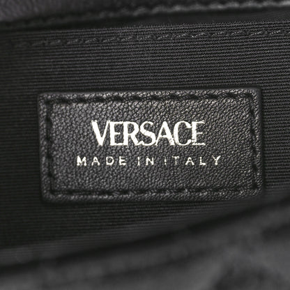 Versace Velvet Quilted Icon Crossbody Bag Black 6 of 11