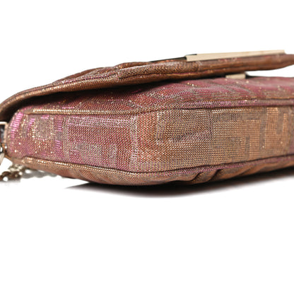 Fendi Metallic Lurex Zucca Mia Pochette Arancio 13 of 17