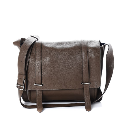 Hermes Taurillon Clemence Steve Caporal Messenger Cacao 1 of 8
