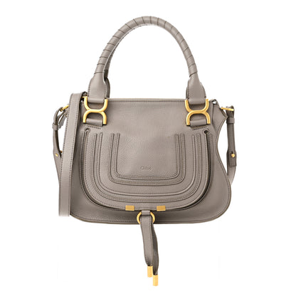 Chloe Calfskin Small Marcie Satchel Cashmere Grey 1 of 10
