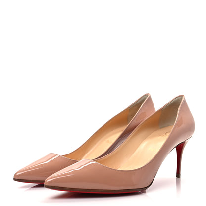 Christian Louboutin Patent Kate 70 Pumps 40 Nude 3 of 8