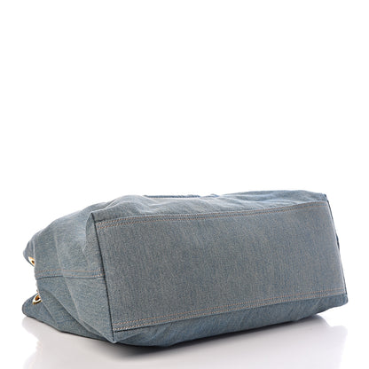 Gucci Denim Medium Soho Chain Shoulder Bag Blue 4 of 11