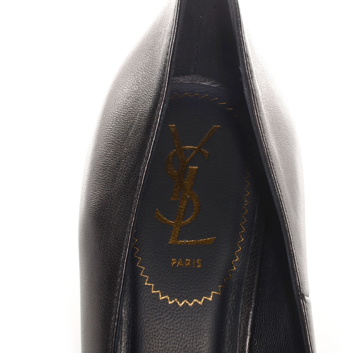 Saint Laurent Calfskin Tribute 105 Platform Pumps 40.5 Black 6 of 6