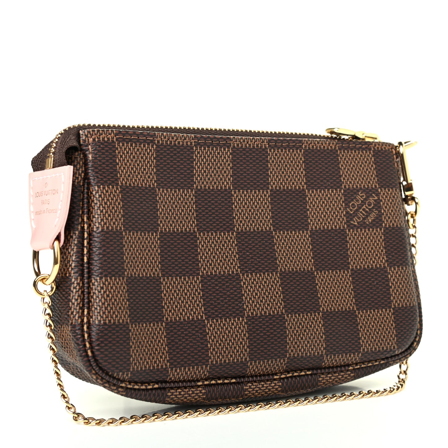 Damier Ebene 2020 Christmas Animation Big Wheel Mini Pochette Accessories Rose Ballerine