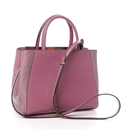 Fendi Vitello Elite Flamingo Petite 2Jours Tote Lilla Glicine 4 of 12