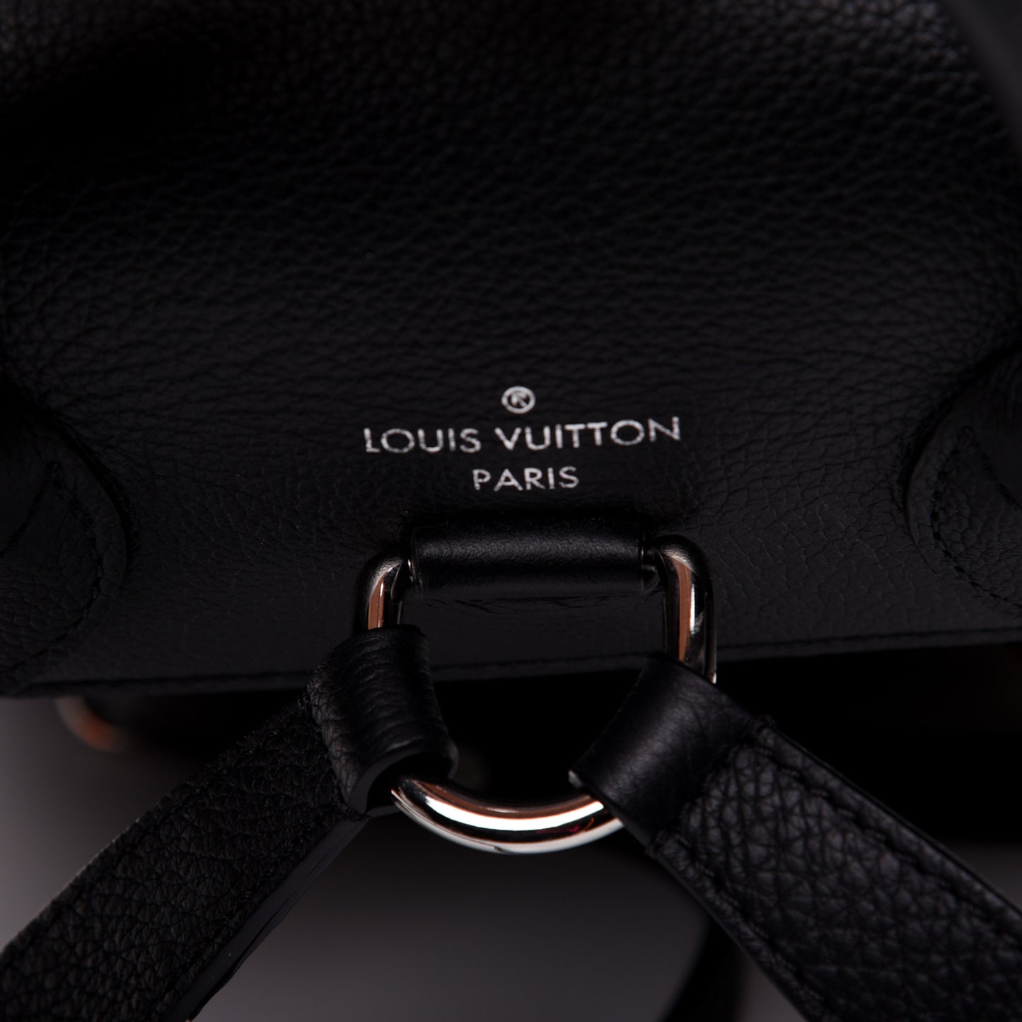 Calfskin Lockme Backpack Black