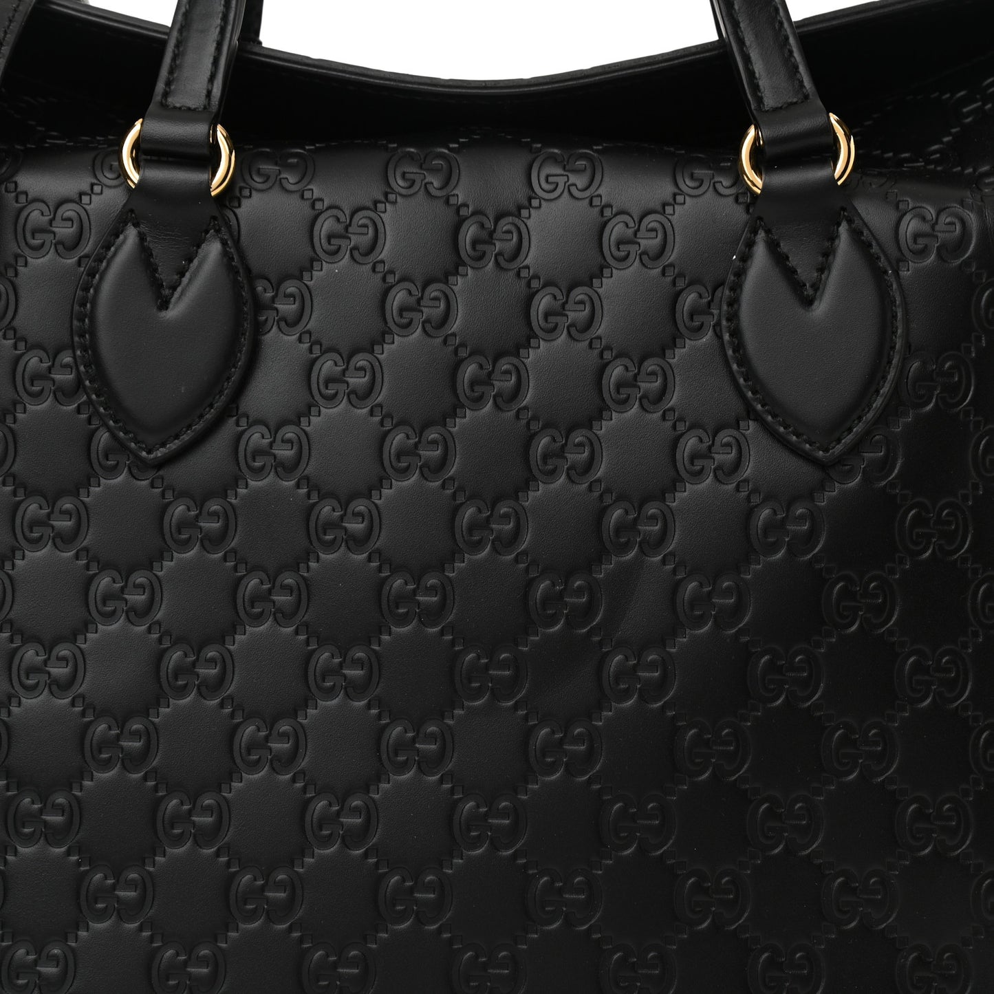 Guccissima Linea A Foldover Tote Black