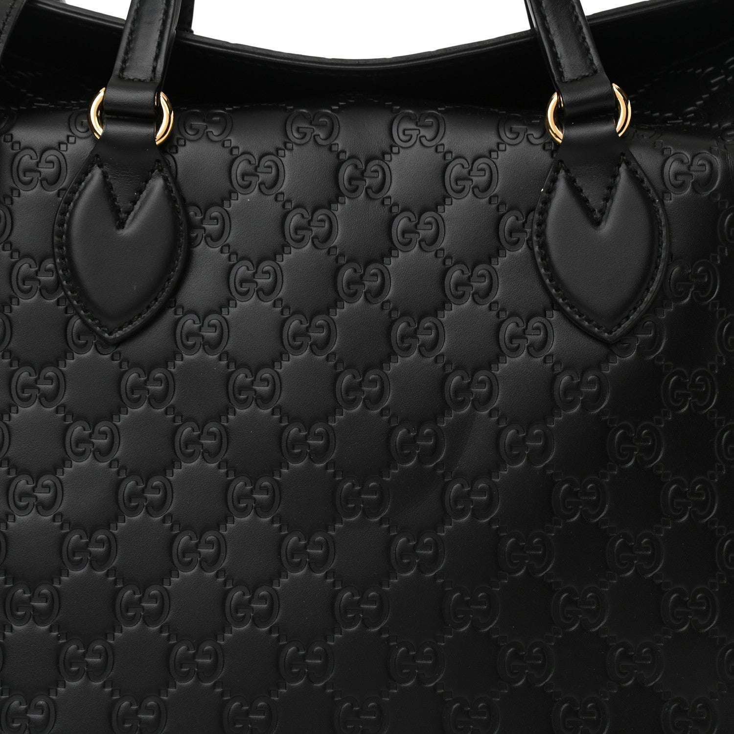 Gucci Guccissima Linea A Foldover Tote Black 8 of 8