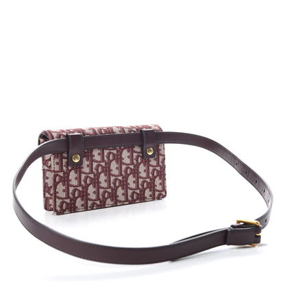 Christian Dior Oblique Saddle Belt Bag Bordeaux 3 of 10